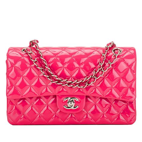 chanel 2012 pink patent|CHANEL Patent Quilted Medium Double Flap Light Pink.